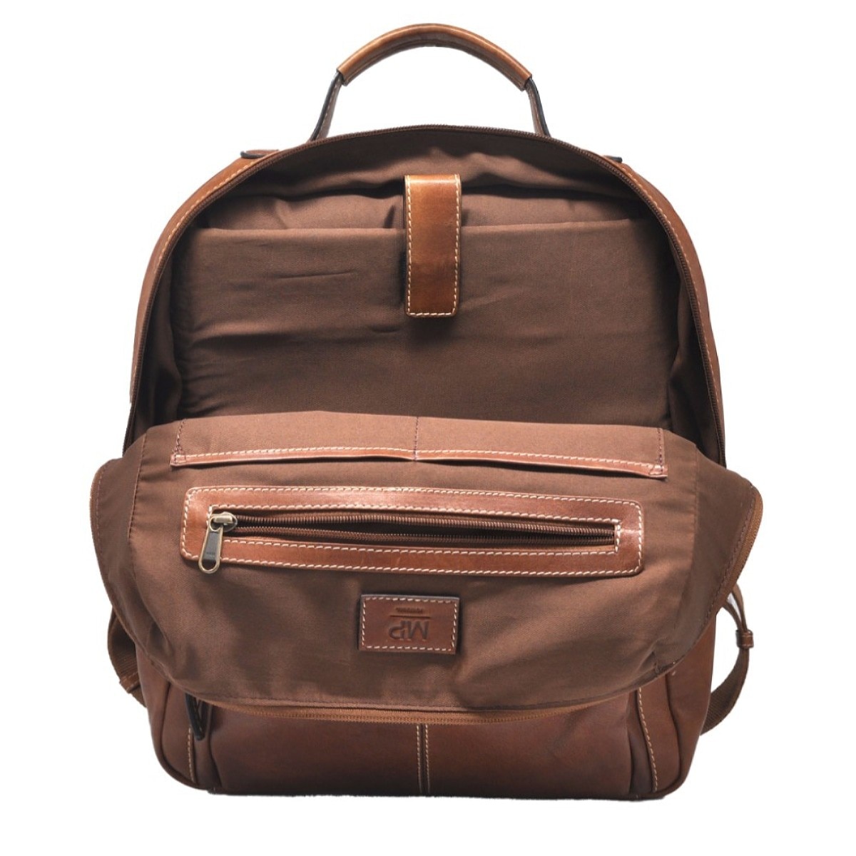 Mochila em Pele Genuína MP LEGENDARY C240004 em Camel 2