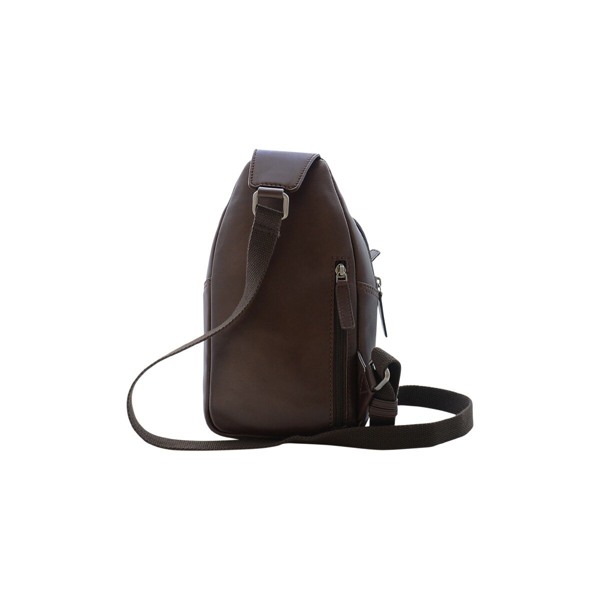 Mochila Sling em Pele Genuína DAKAR DAKOTA SPRAY DKC2008 em Castanho Ruf 2