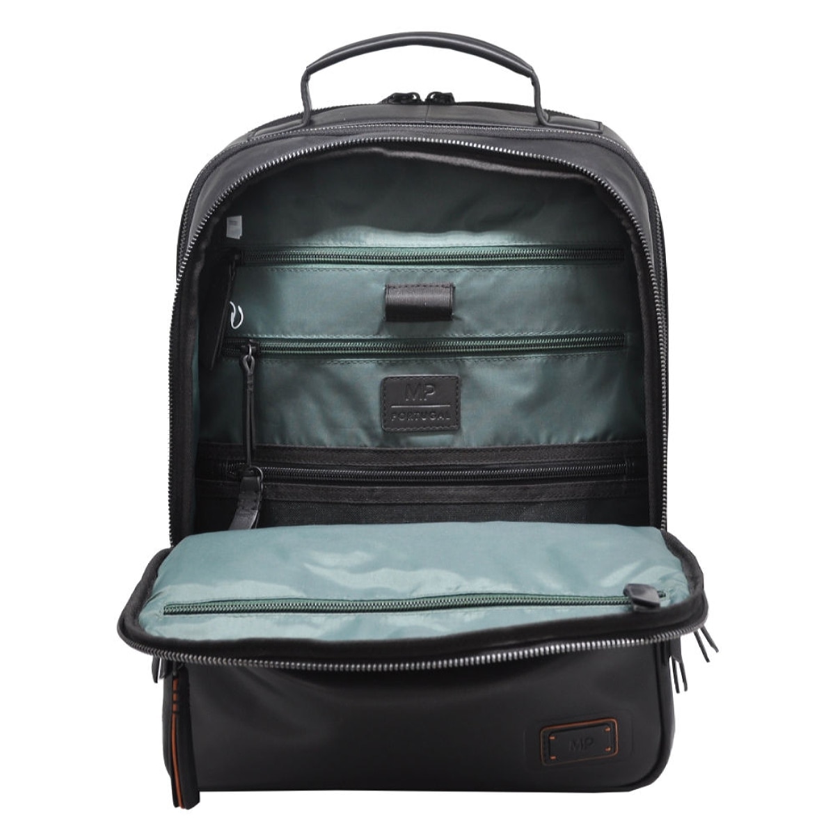 Mochila em Pele Genuína MP Bristol C250001 em Preto Preto-2