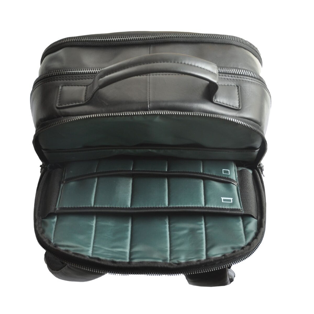 Mochila em Pele Genuína MP Bristol C250001 em Preto Preto-4