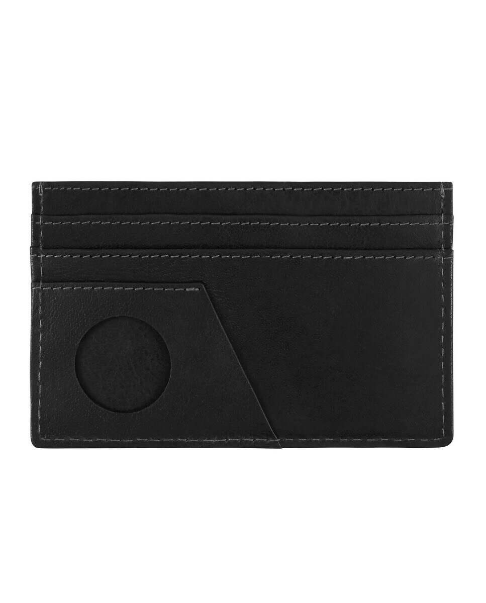 Porta Cartões linha Field em pele preto Preto-2