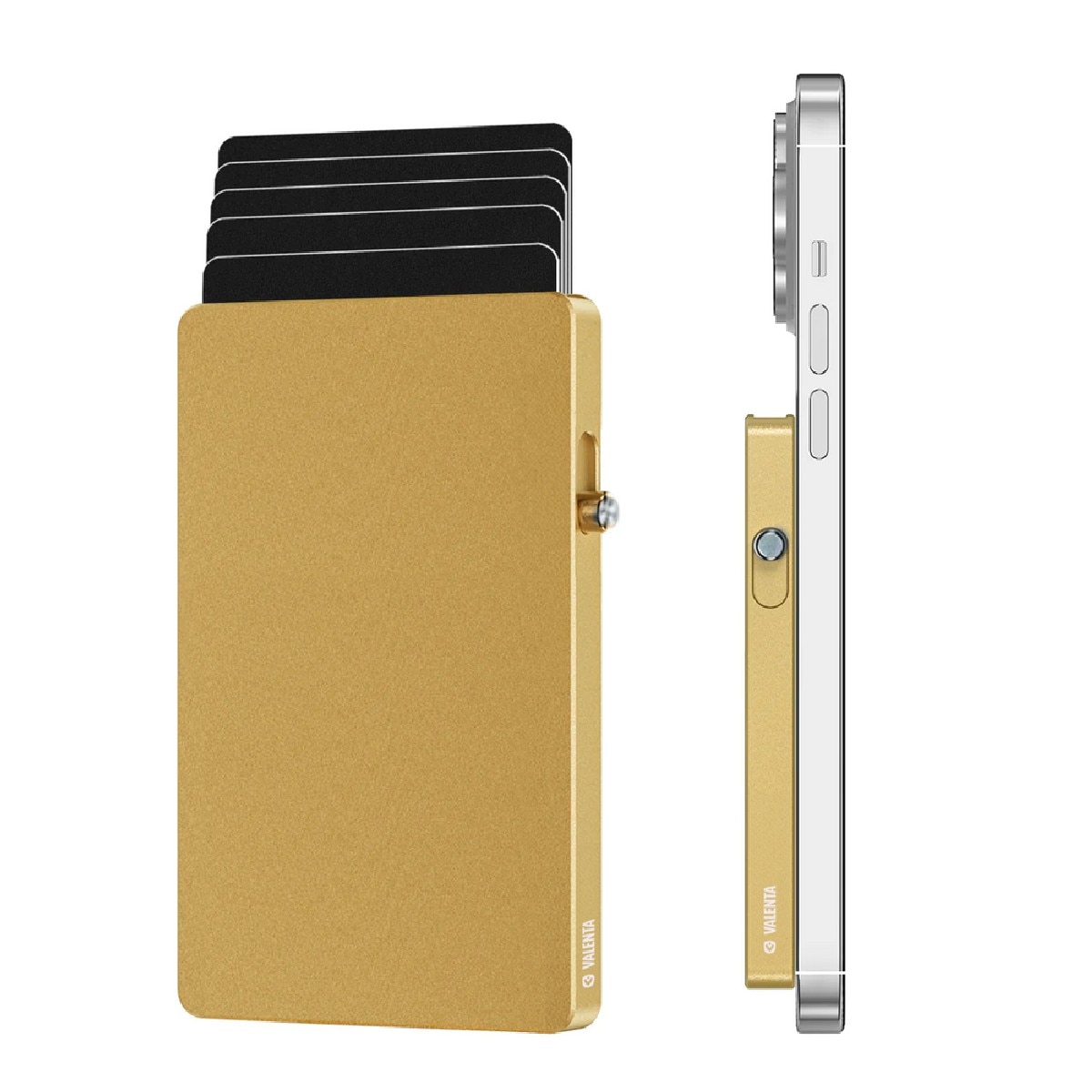 Imagem 0 de Porta Cartões Aluminio Magsafe com RFID - Dourado