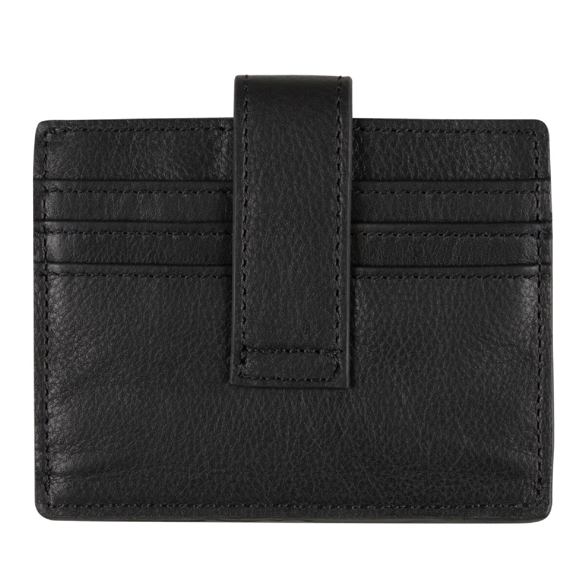 Porta Cartões com Presilha e Mola Linha Stone Preto-2
