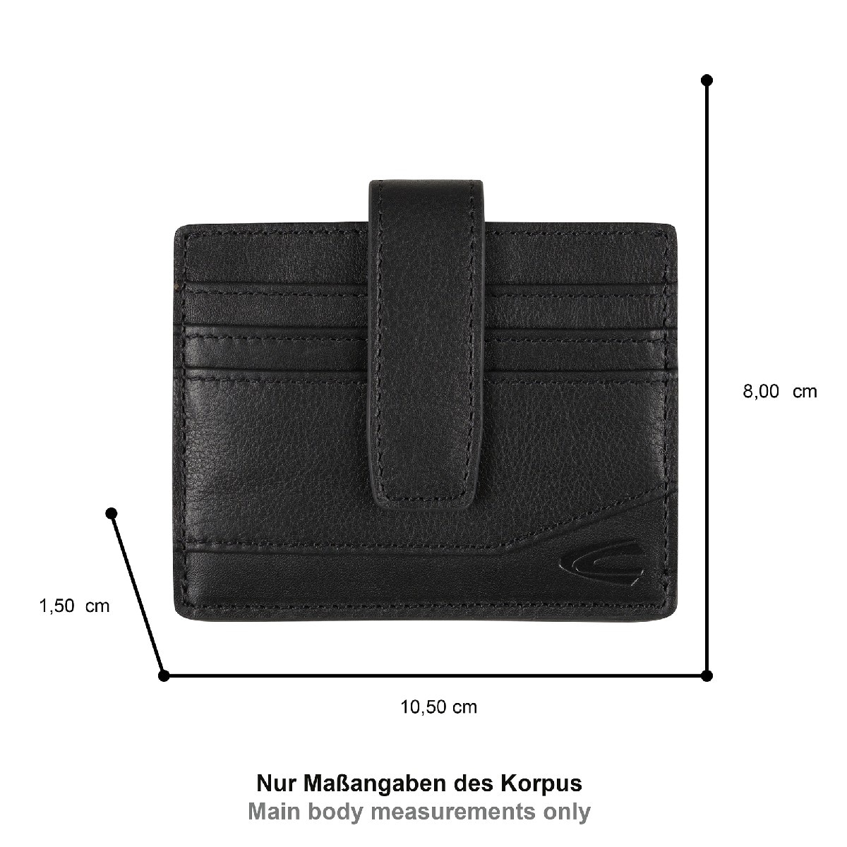 Porta Cartões com Presilha e Mola Linha Stone Preto-5