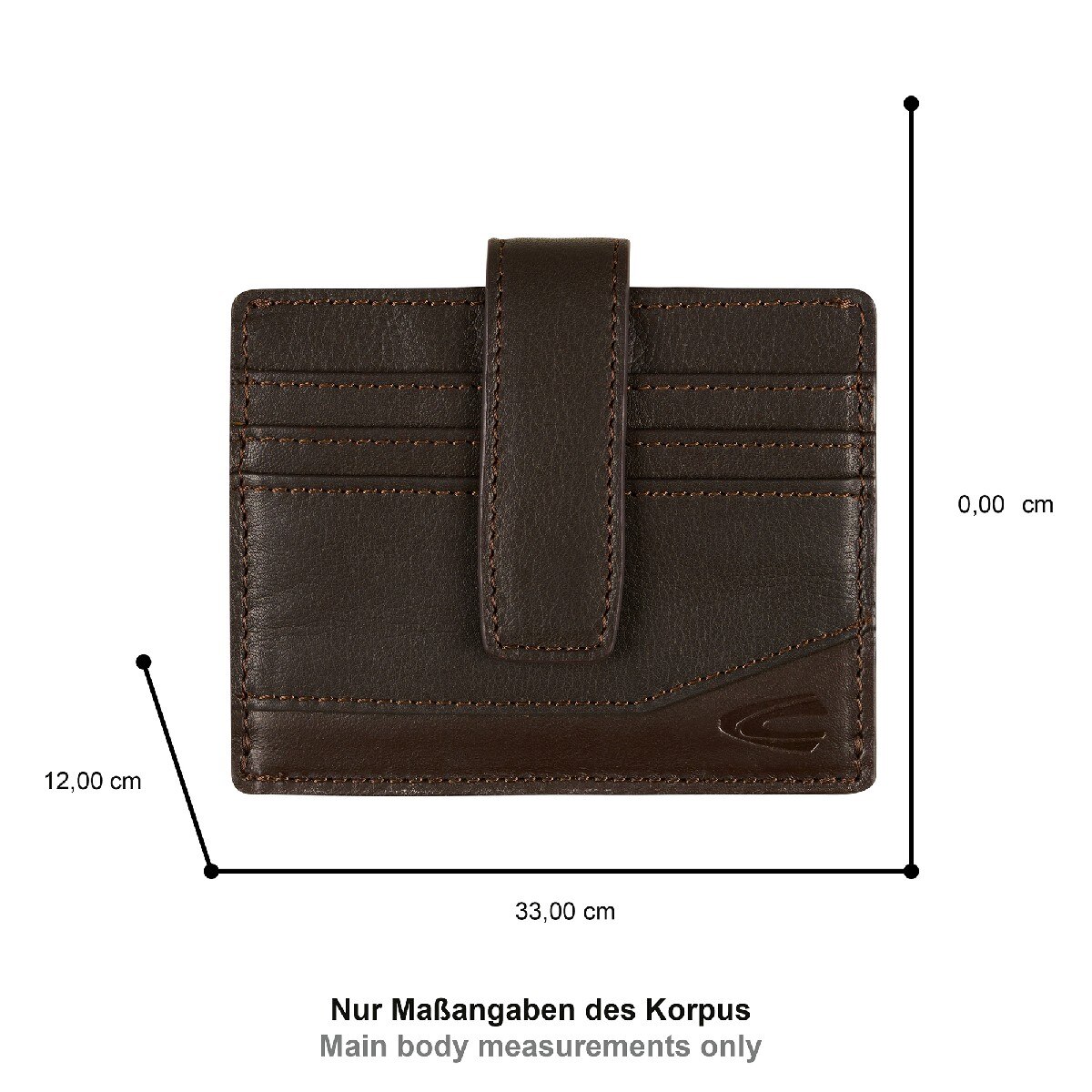 Porta Cartões com Presilha e Mola Linha Stone Castanho-5