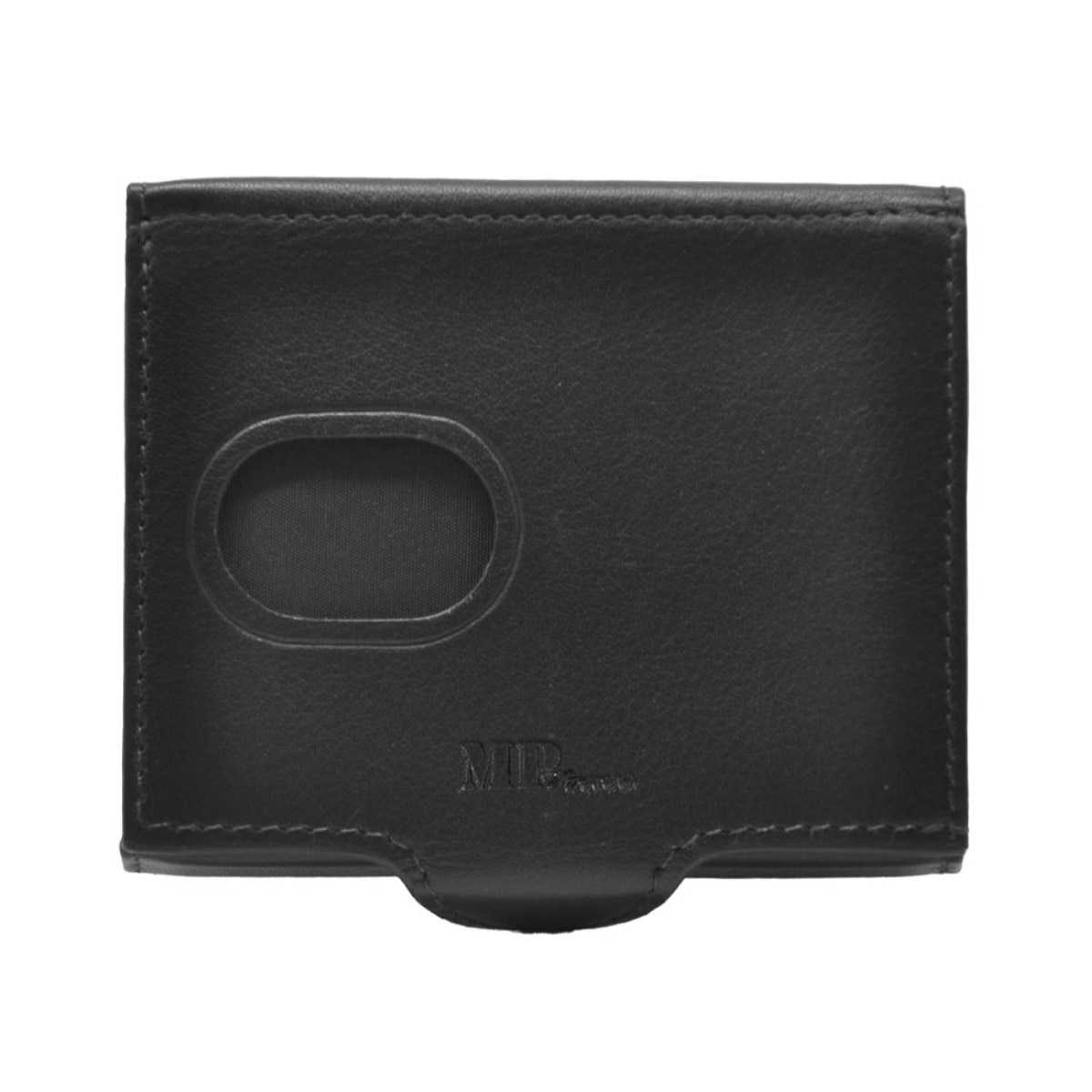 Porta Cartões em Pele Genuína em Preto 1