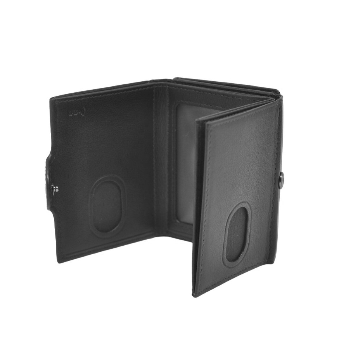 Porta Cartões em Pele Genuína em Preto 4