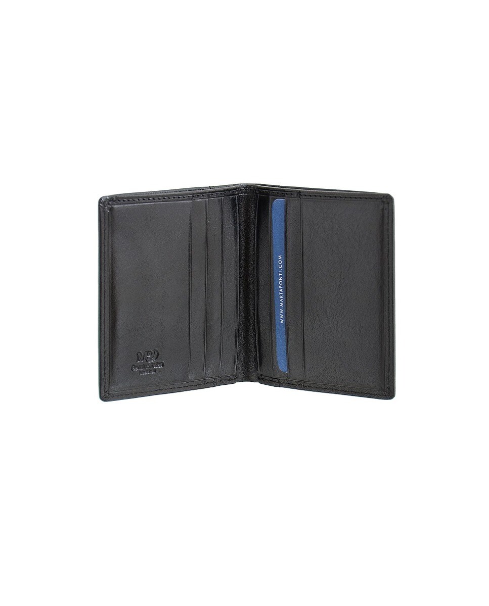 Porta-cartões Tagus em pele by Marta Ponti - Preto 3