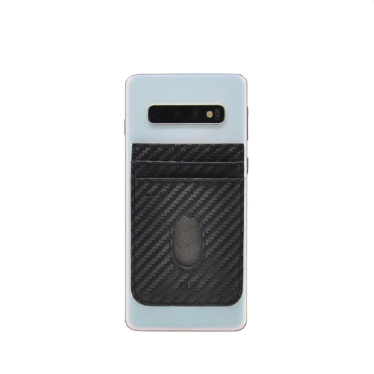 Carteira em Pele Genuína MP Carbono B570010R em Preto/Azul 2