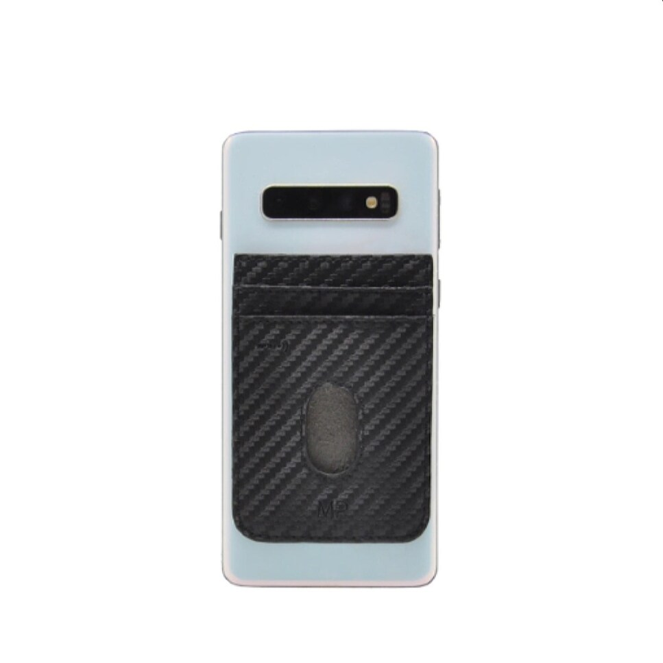 Carteira em Pele Genuína MP Carbono B570010R em Preto/Azul 2