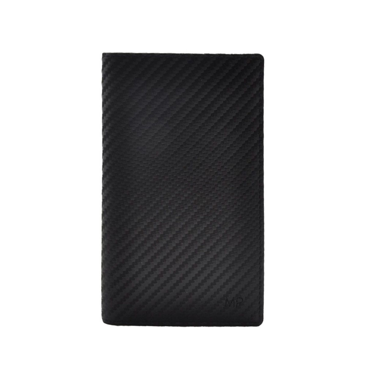 Carteira em Pele Genuína MP Carbono B570005R em Preto/Azul 1