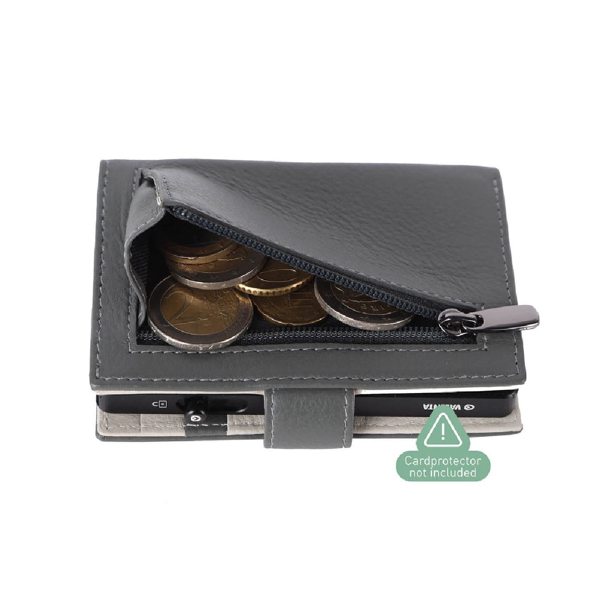Carteira Porta Cartões Magsafe Luxe - Cinzento Cinzento-5