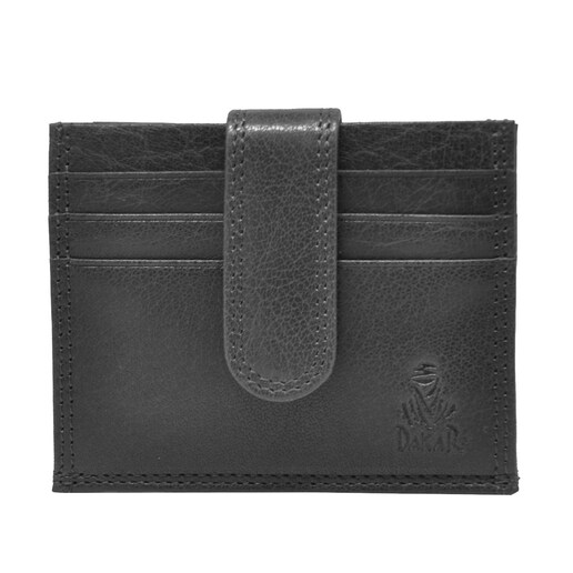 Imagem 0 de Porta Cartões 12C/ZIP  Pele Genuína DAKAR WILD DKB13013R em Preto