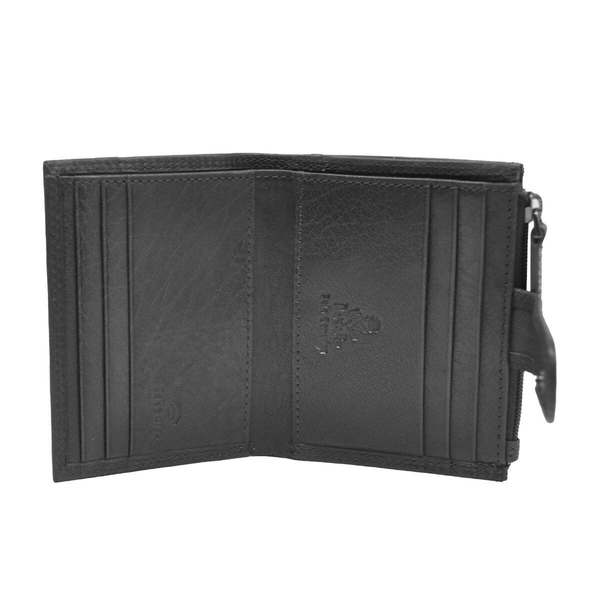 Porta Cartões 6C/ ZIP Pele Genuína DKB1314R em Preto 3