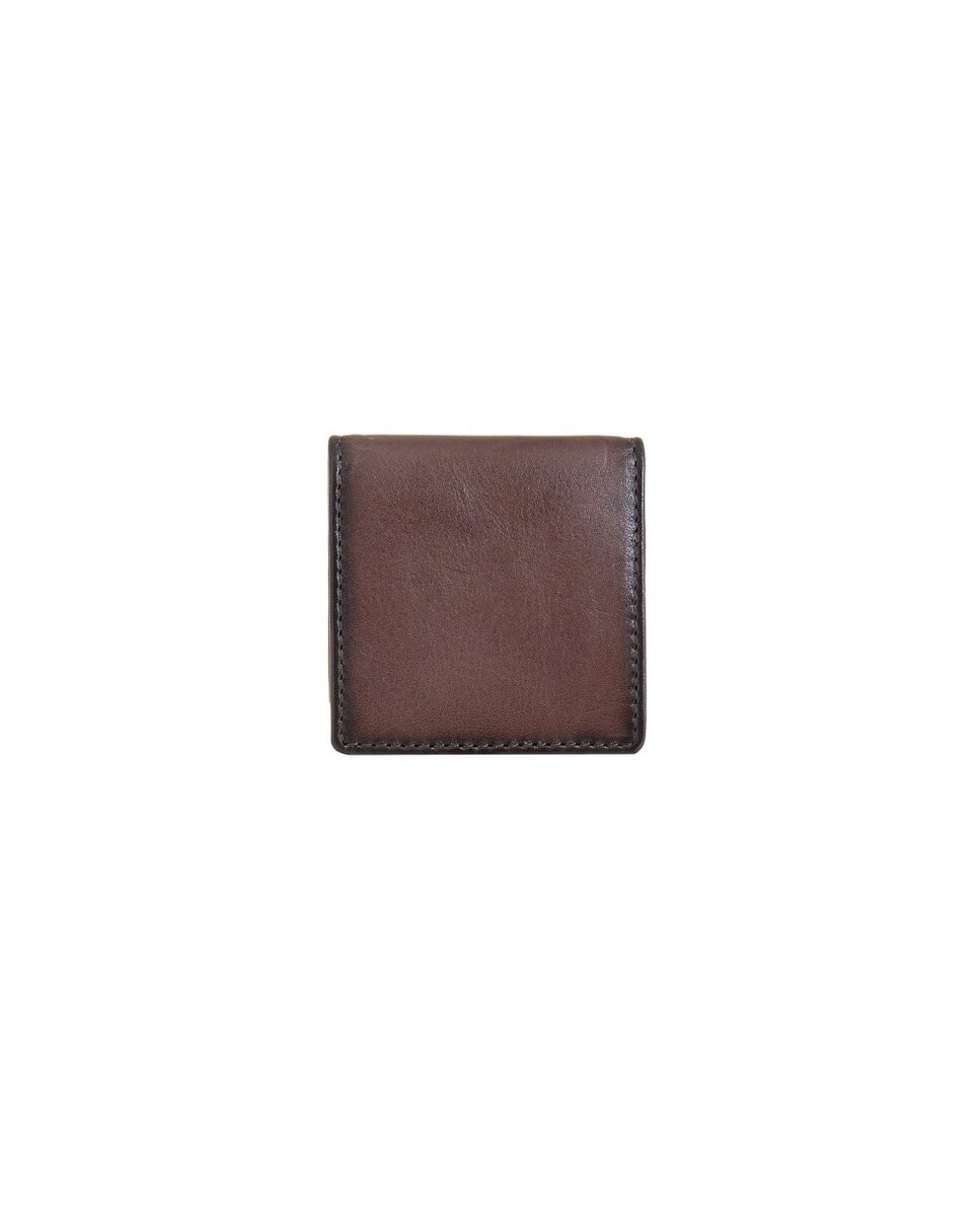 Porta-moedas DAKAR em pele - Castanho 2