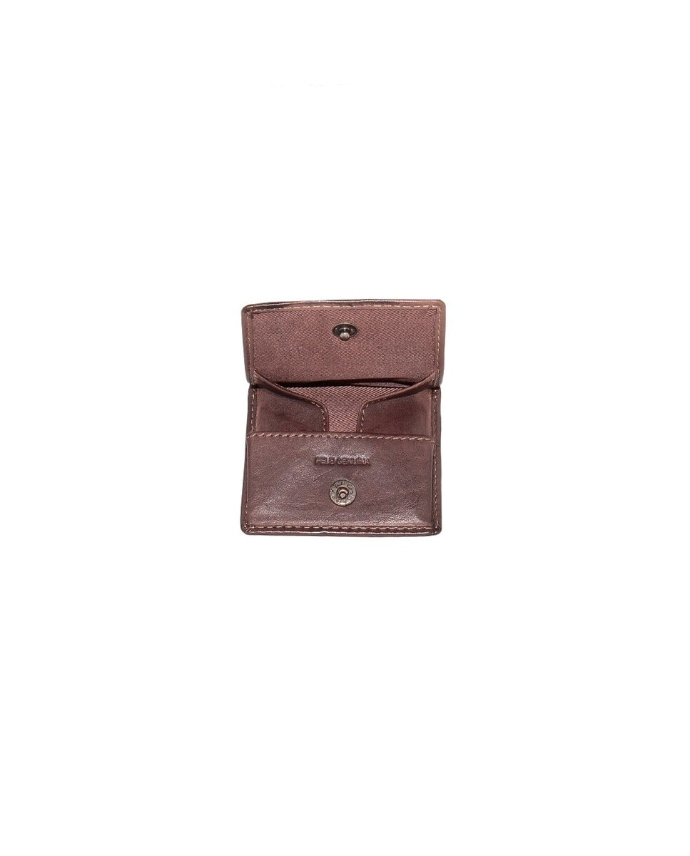 Porta-moedas DAKAR em pele - Castanho 3