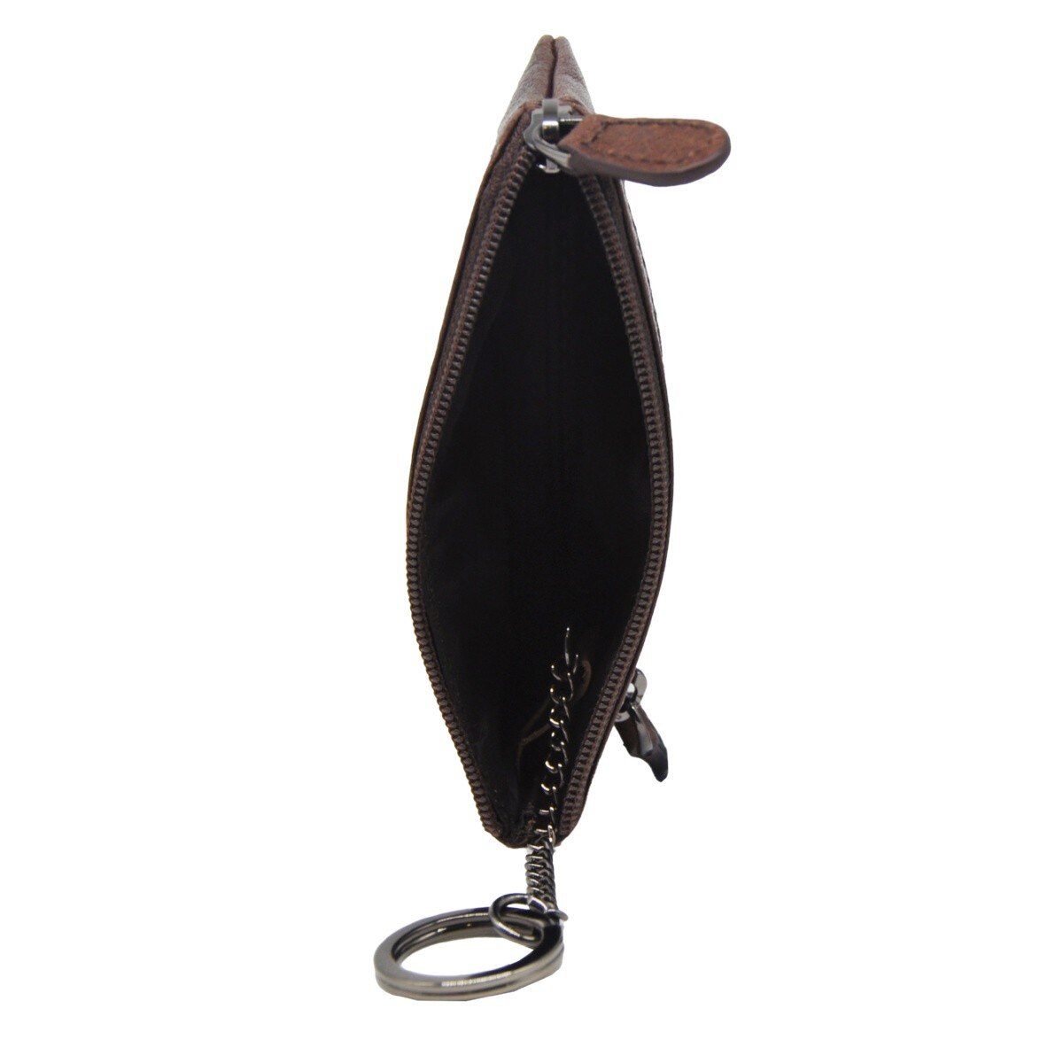 Bolsa Porta Chaves Pele Genuína DKB1316 em Preto 3