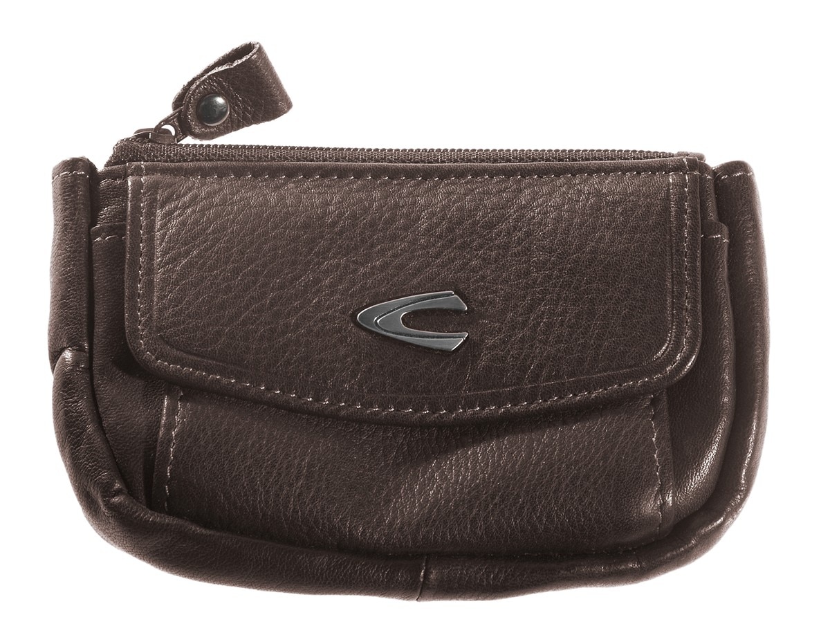 Bolsinha para chaves Camel Active linha vegas com moedas em pele castanho 2