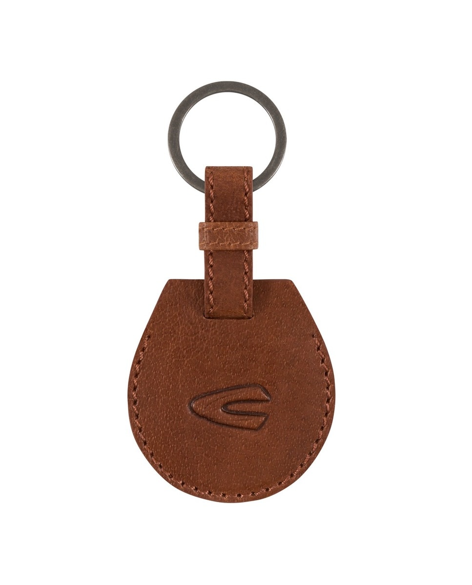 Porta chaves linha Field em pele cognac Conhaque-1