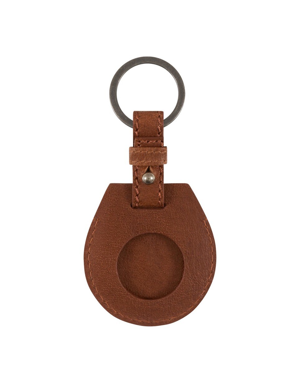 Porta chaves linha Field em pele cognac Conhaque-2
