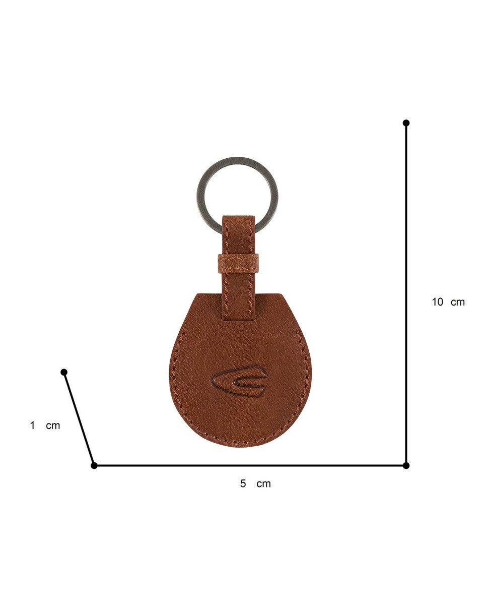 Porta chaves linha Field em pele cognac Conhaque-3