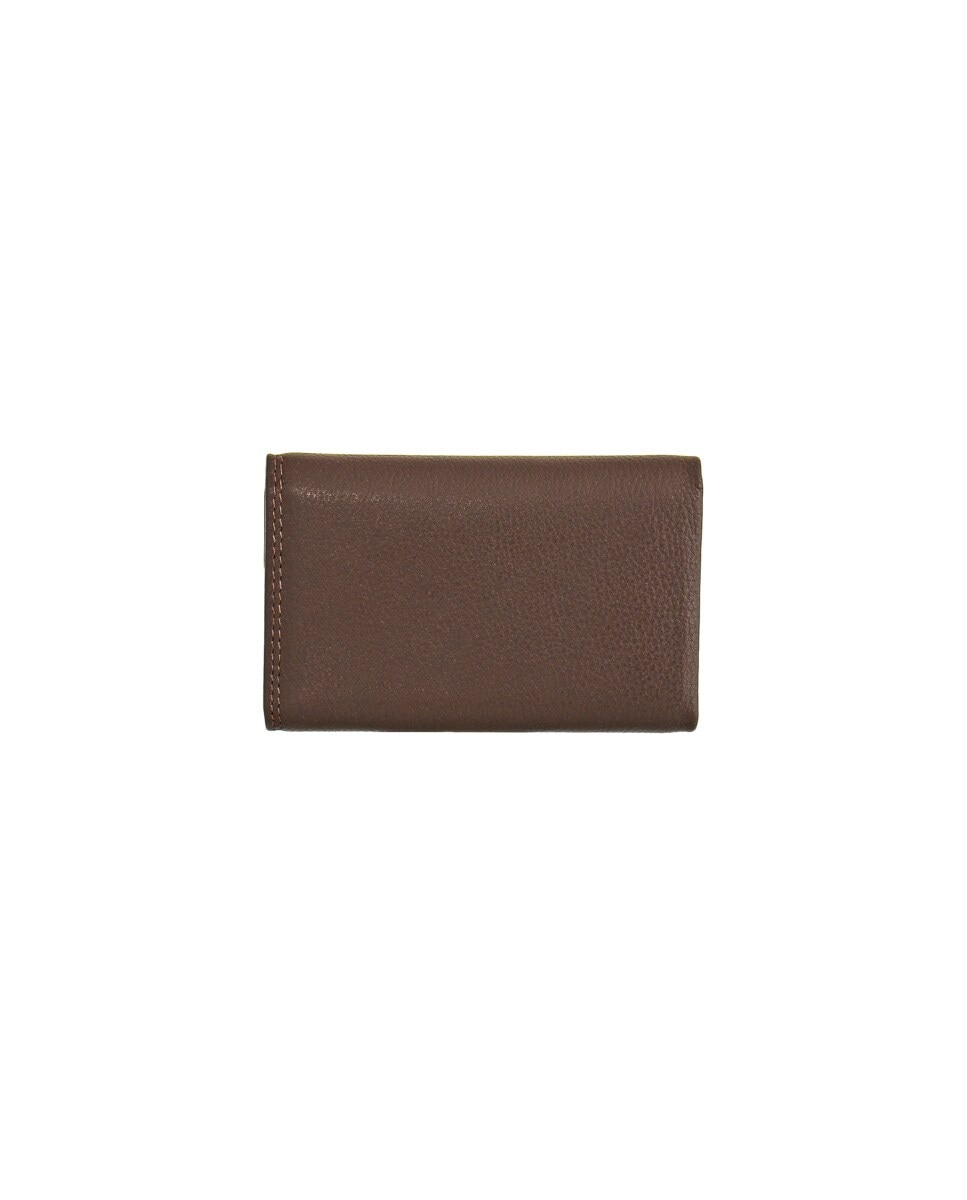 Bolsa porta-chaves Nevada by MP em Pele Castanha 3