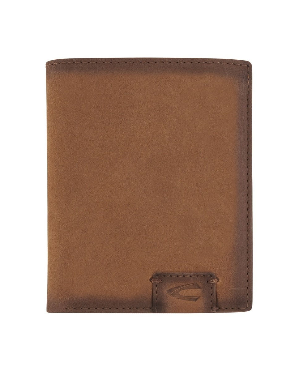 Carteira Camel Active ao alto Linha Dallas c/ RFID em pele Nobuck cognac 1