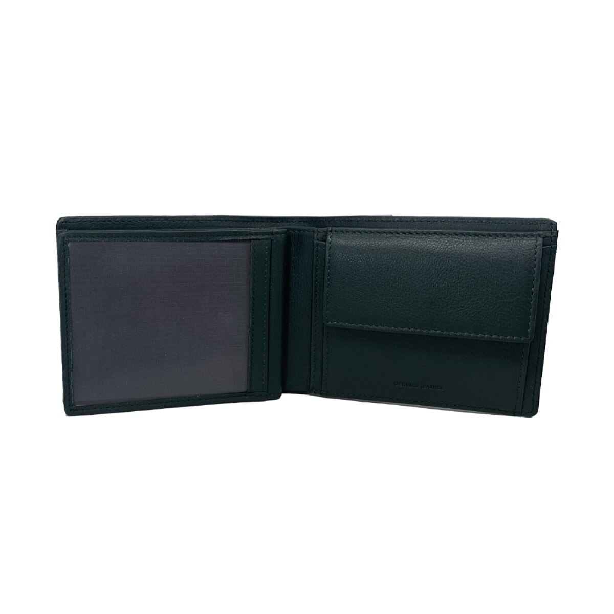 Carteira em Pele Genuína MP Carbono B570002R em Preto/Verde 5