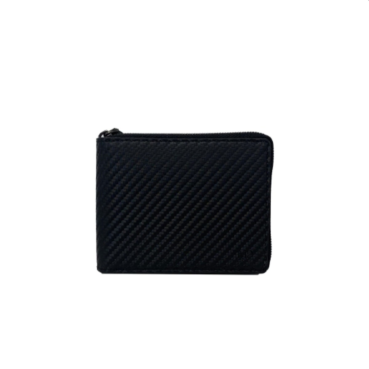 Carteira em Pele Genuína MP Carbono B570008R em Preto/Azul 1