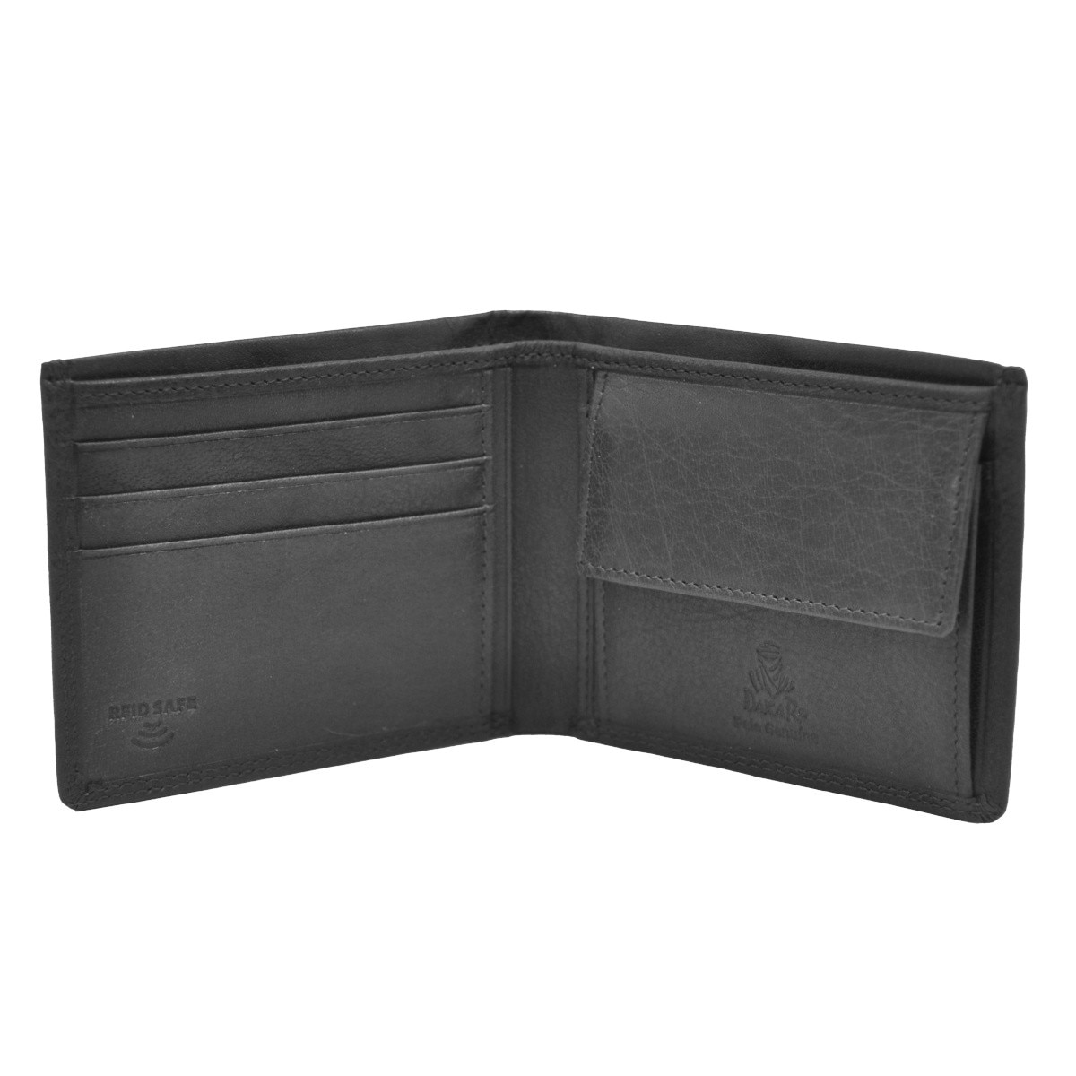 Americano 3C/Moedas em Pele Genuína DAKAR WILD DKB1301R em Preto 3