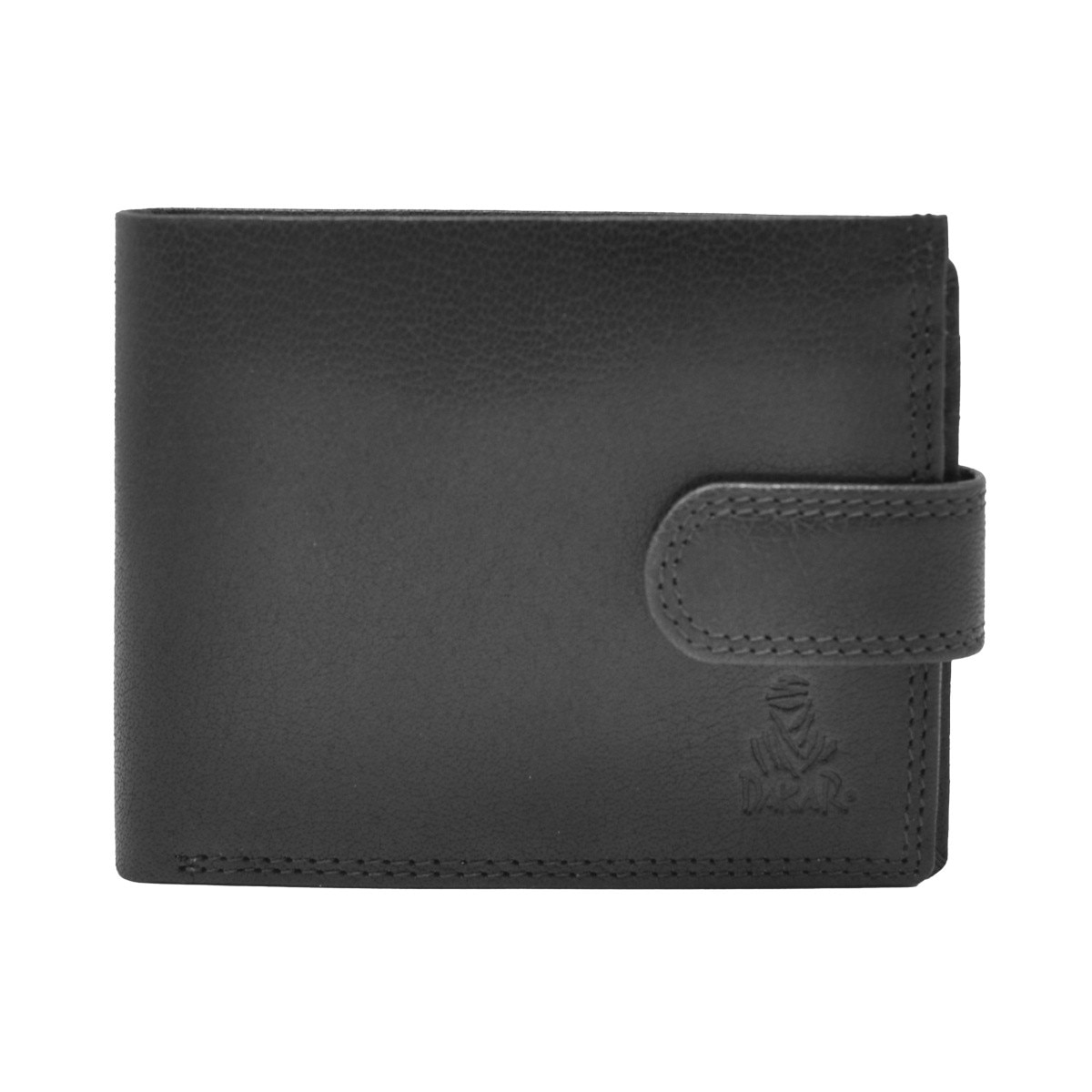 Americano 9C/Moedas/ZIP em Pele Genuína DAKAR WILD DKB13017R em Preto 1