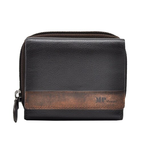 Imagem 0 de Carteira em Pele Genuína em Castanho