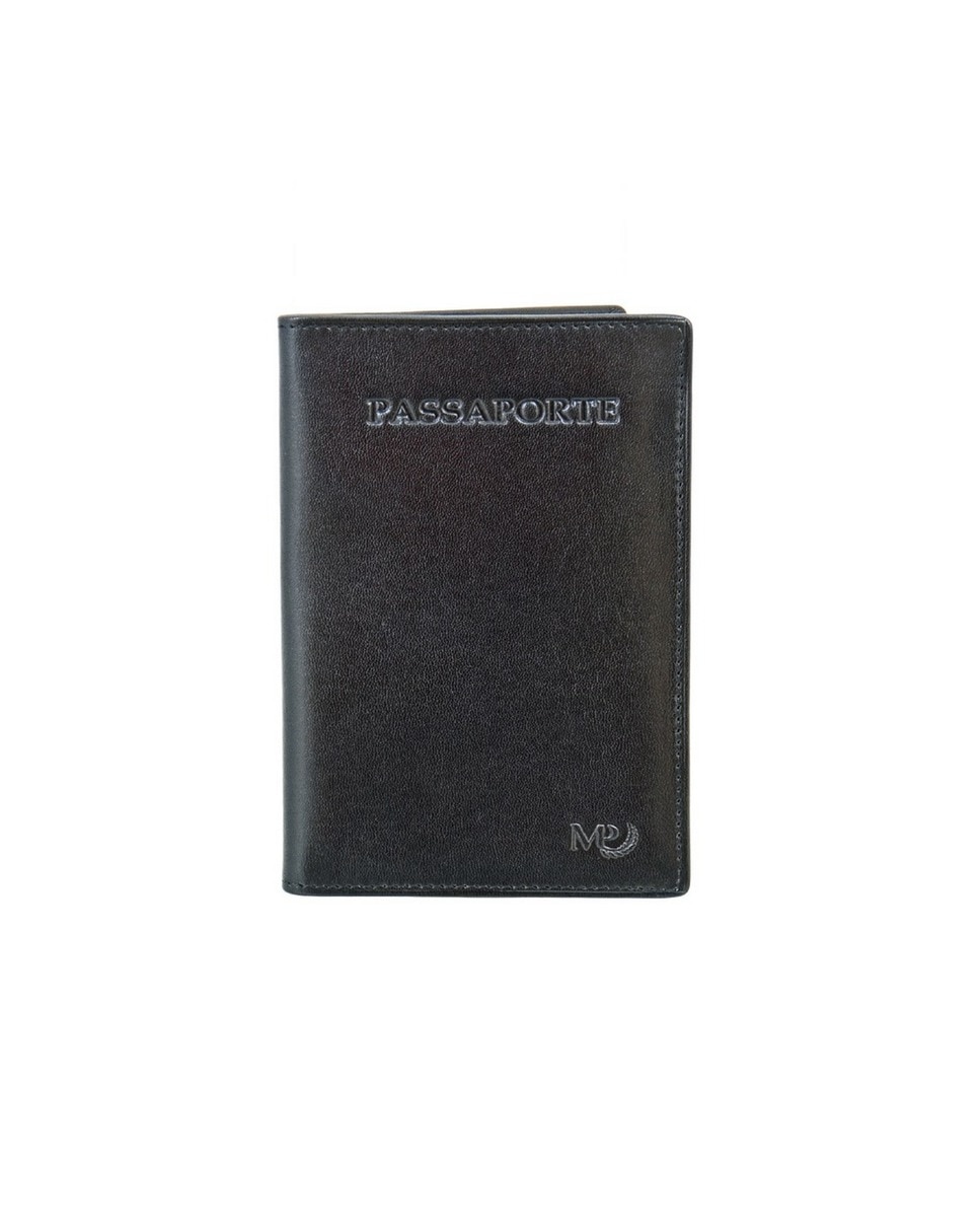Carteira Passaporte Tagus em pele by Marta Ponti - Preto 1