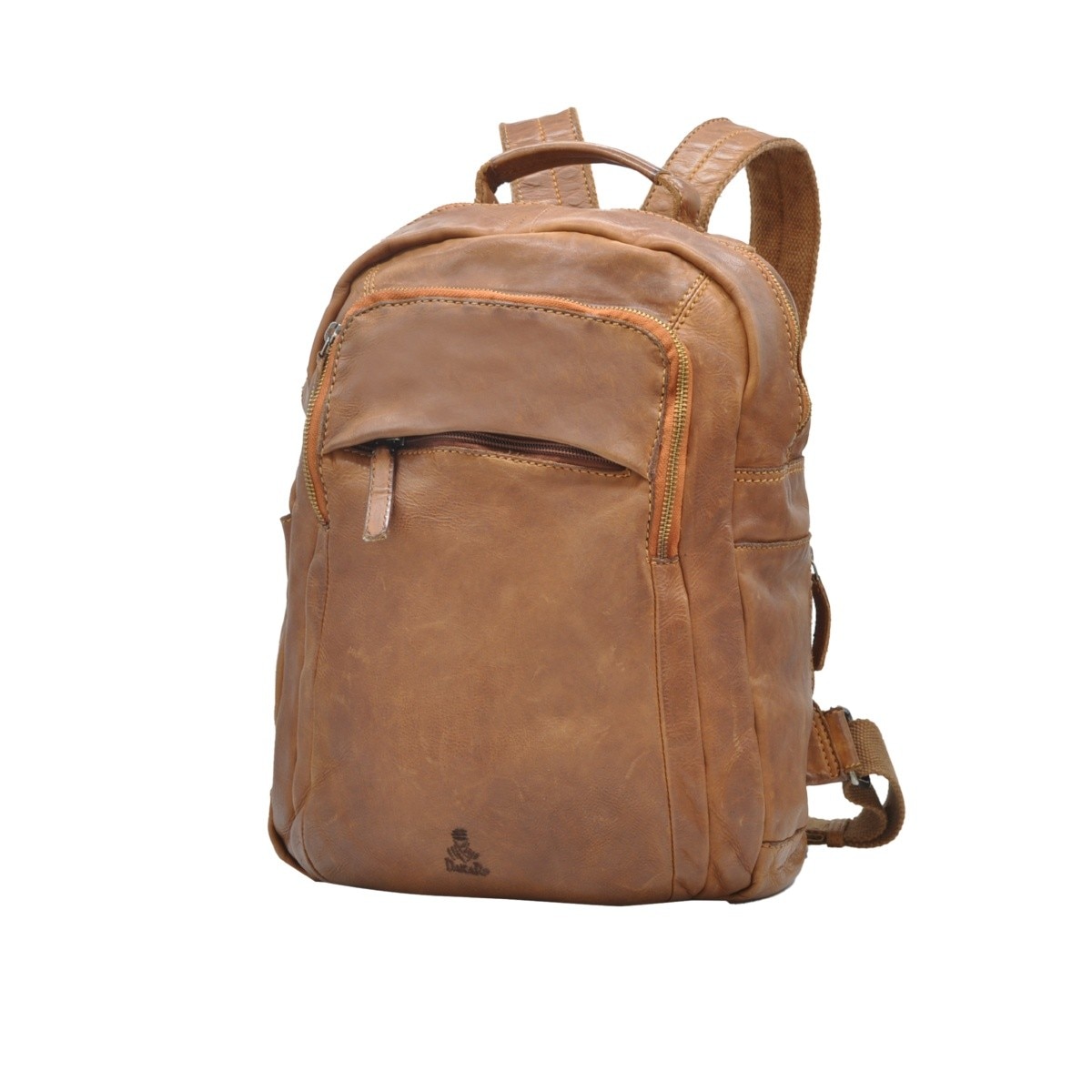 Imagem 0 de Mochila em Pele Genuína DAKAR DAKAR WASH DKC1012 em Camel