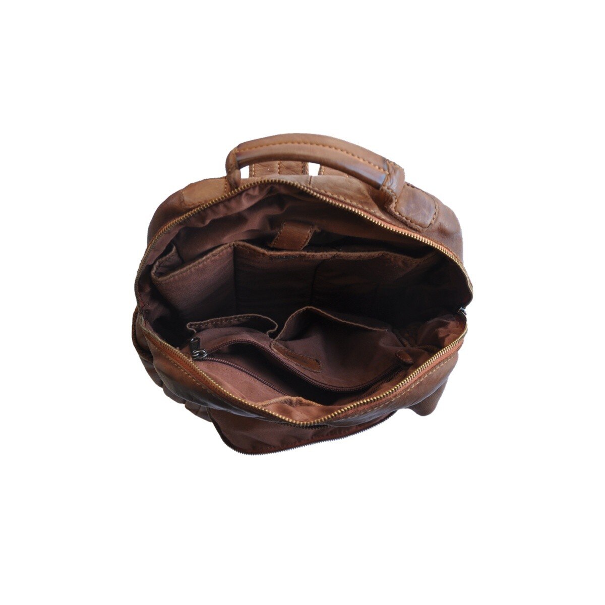 Mochila em Pele Genuína DAKAR DAKAR WASH DKC1012 em Camel 3