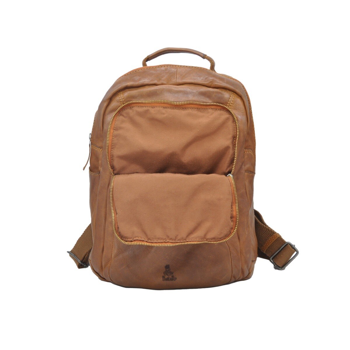 Mochila em Pele Genuína DAKAR DAKAR WASH DKC1012 em Camel 4