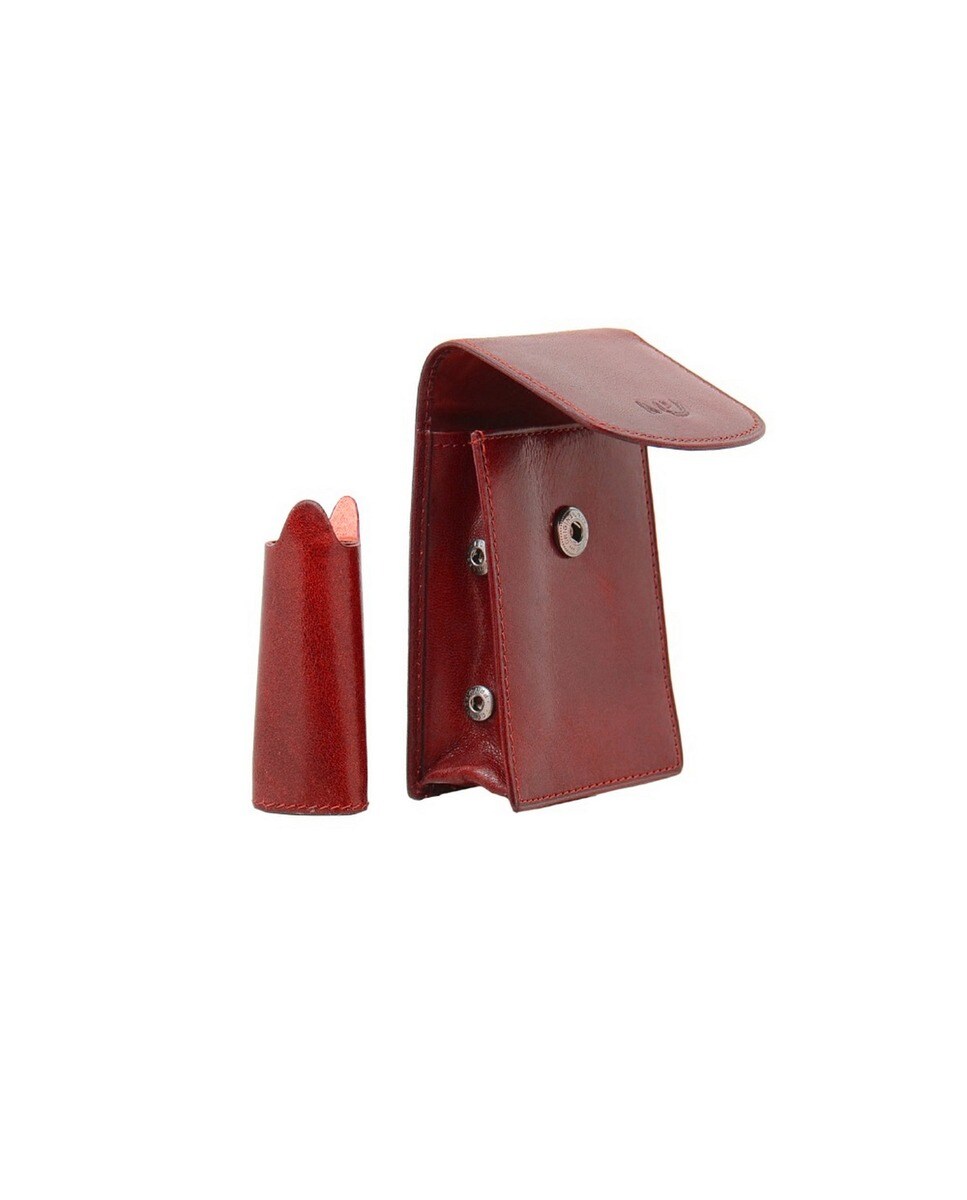 Cigarreira em Pele TAGUS B120277 em Vermelho 3