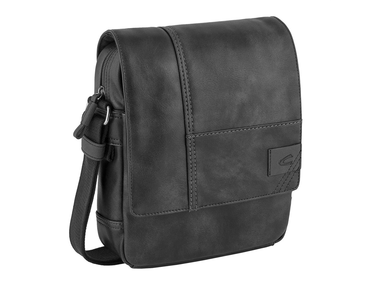 Bolsa de tiracolo Camel Active linha Laos pele sintética preto 1