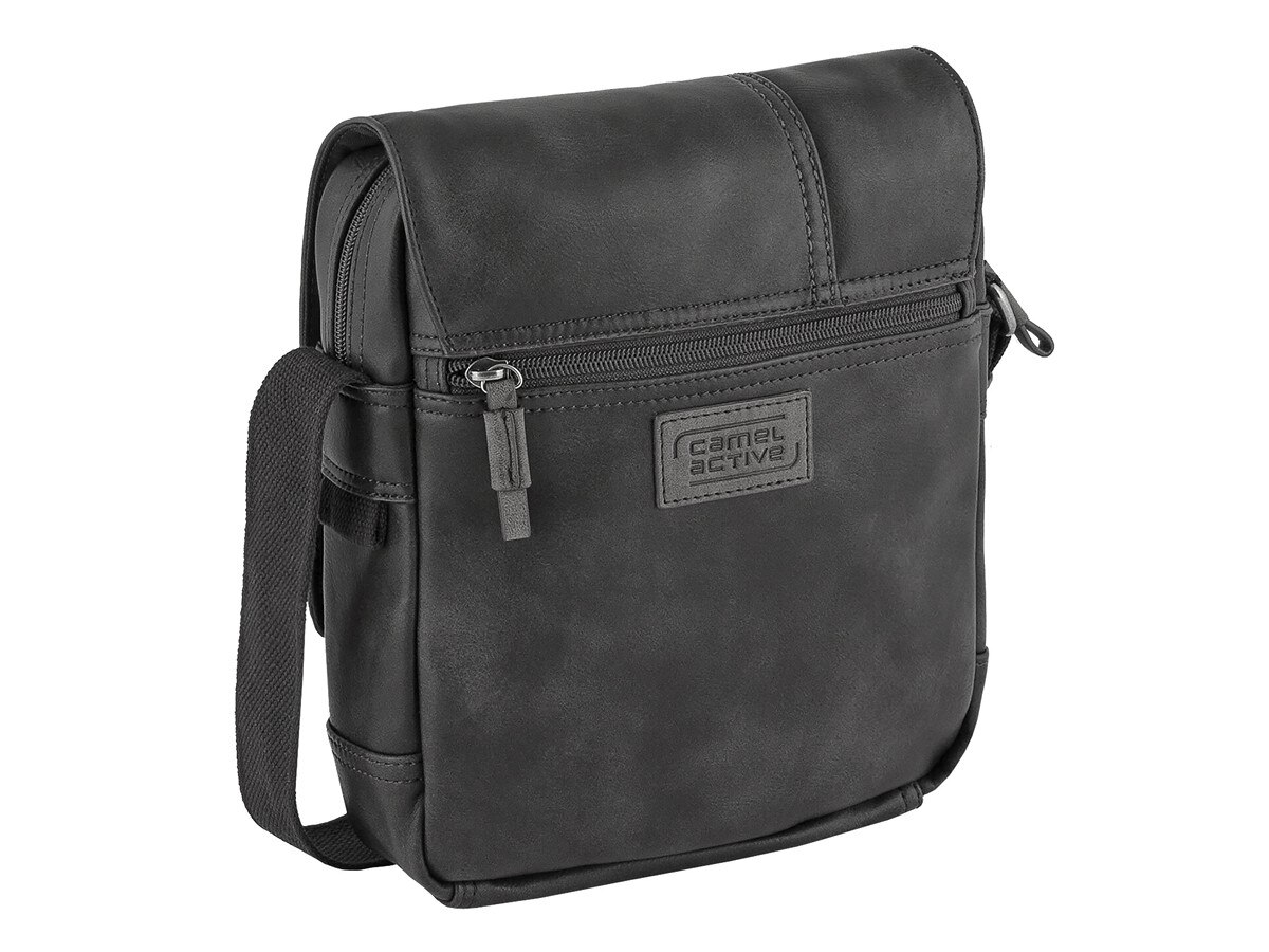 Bolsa de tiracolo Camel Active linha Laos pele sintética preto 4