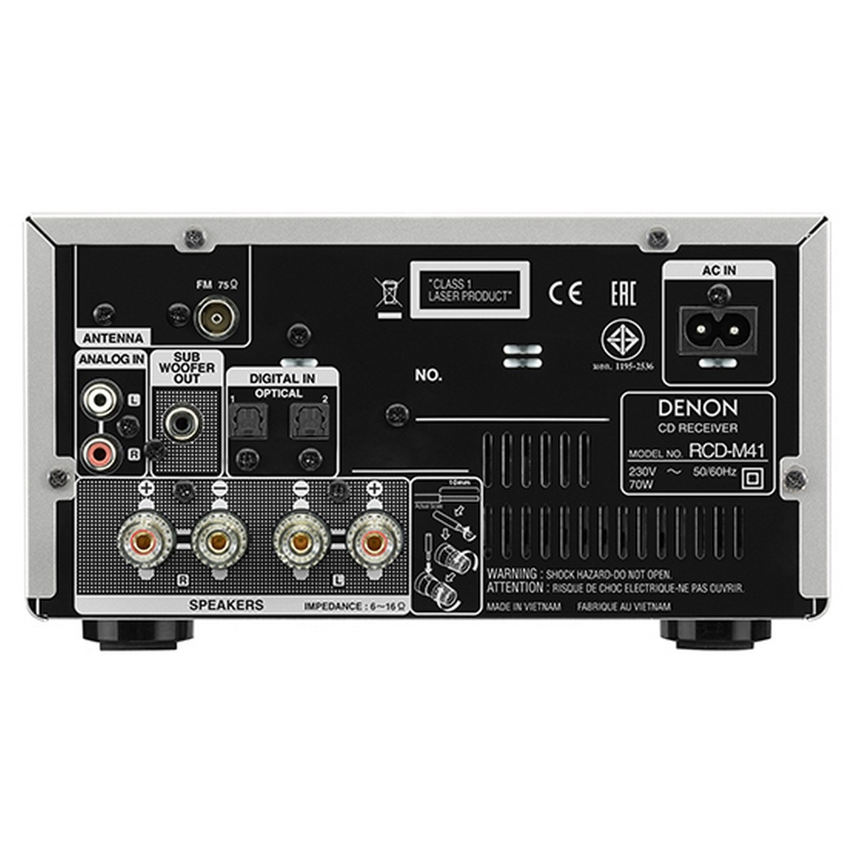 Leitor CD DENON RCD-M41 - Silver 3