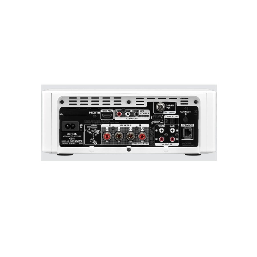 Mini Sistema Denon CD, DAB, FM E Streaming RCD-N12 DAB - Branco Branco-3
