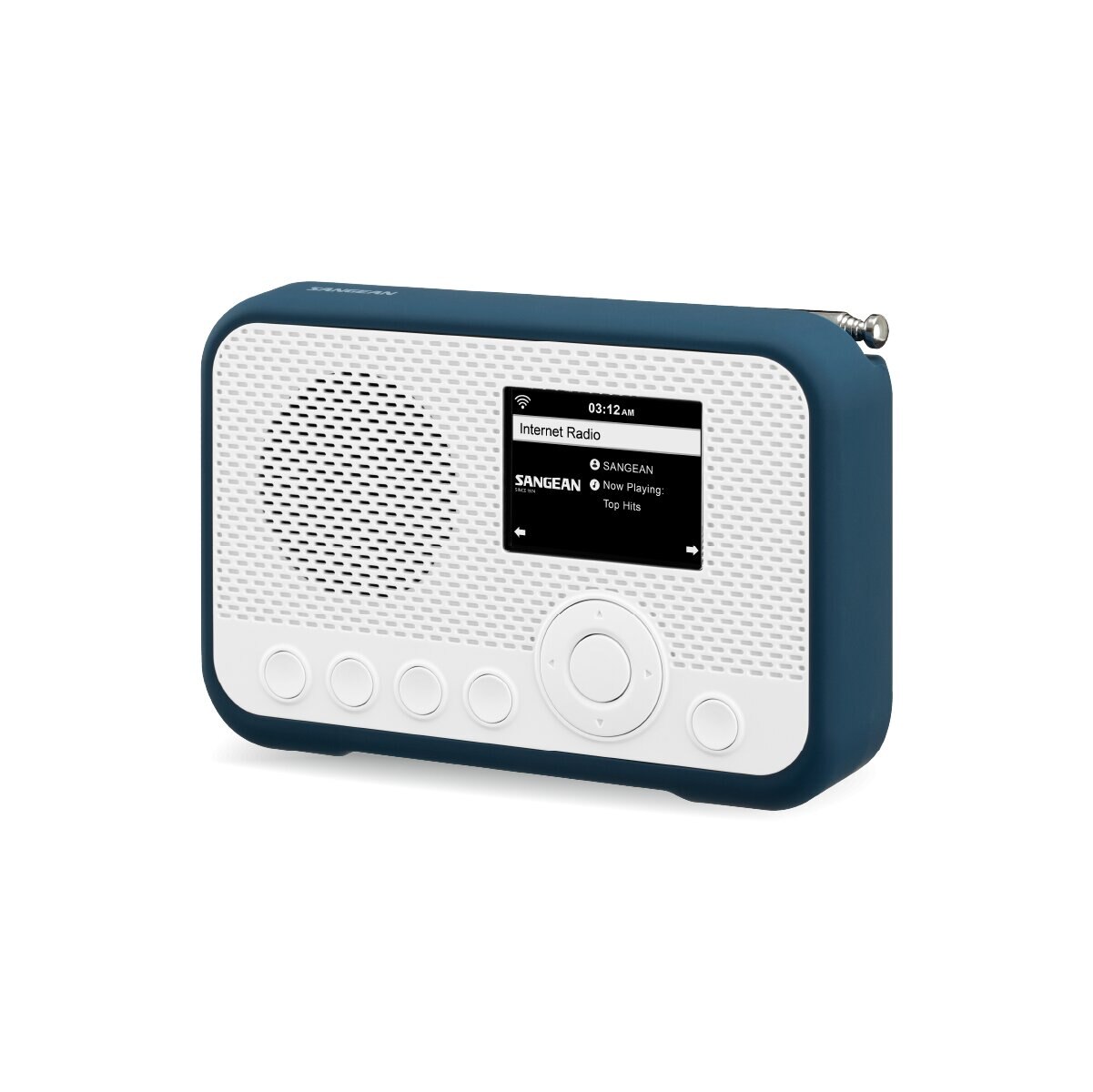 Rádio Digital Portátil Sangean WFR-39 DAB+, FM?RDS, Spotify Connect, Internet, AirMusic Control - Branco e Azul Branco / Azul-2