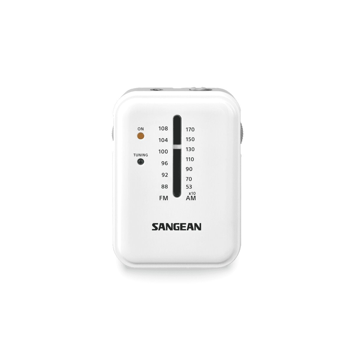 Imagem 0 de Rádio de Bolso Sangean SR-32 AM / FM com Auriculares - Branco e Cinza