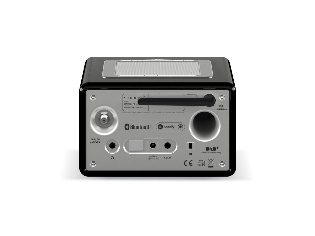 Rádio Wifi Sonoro Relax SO-8110-100-BL - Preto e Silver Silver / Preto-2