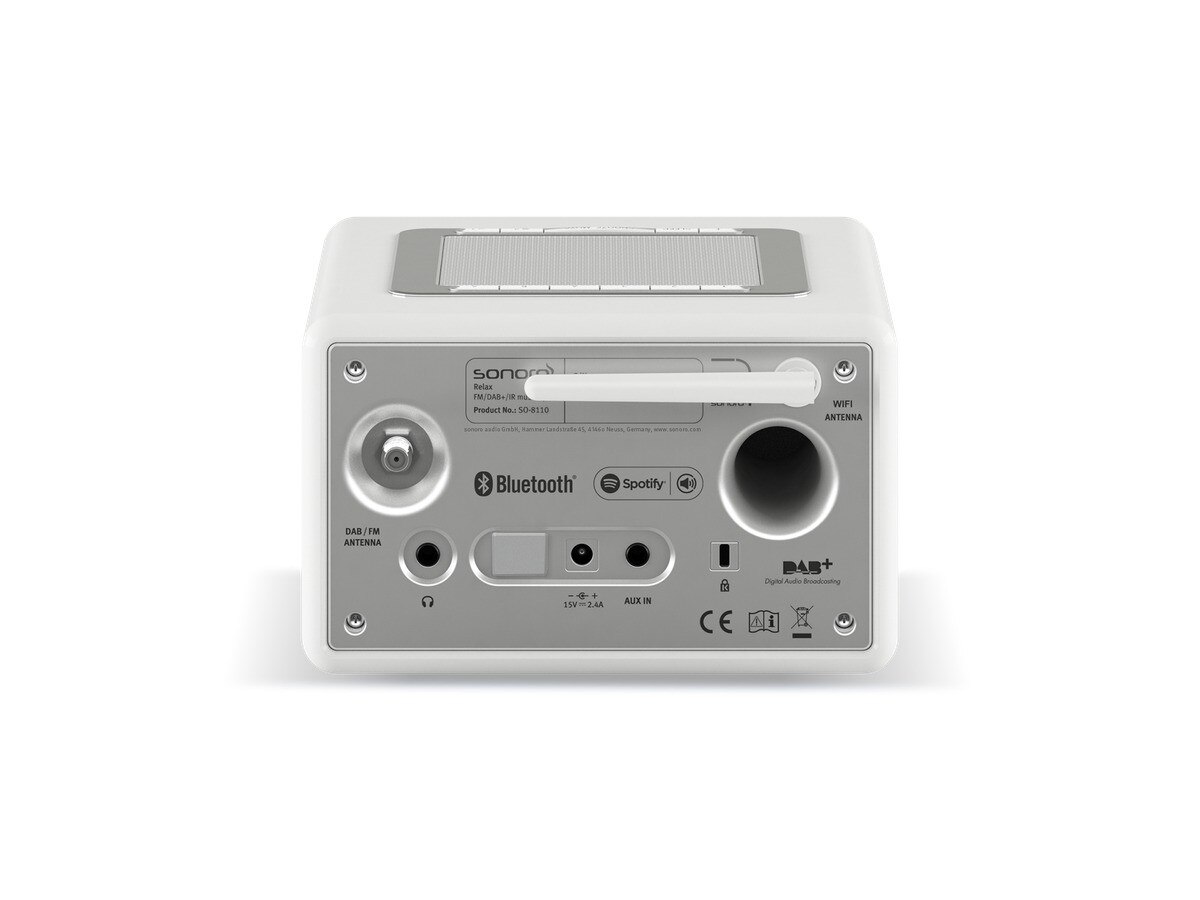 Rádio Wifi Sonoro Relax SO-8110-100-WH - Branco e Silver Silver / Branco-2