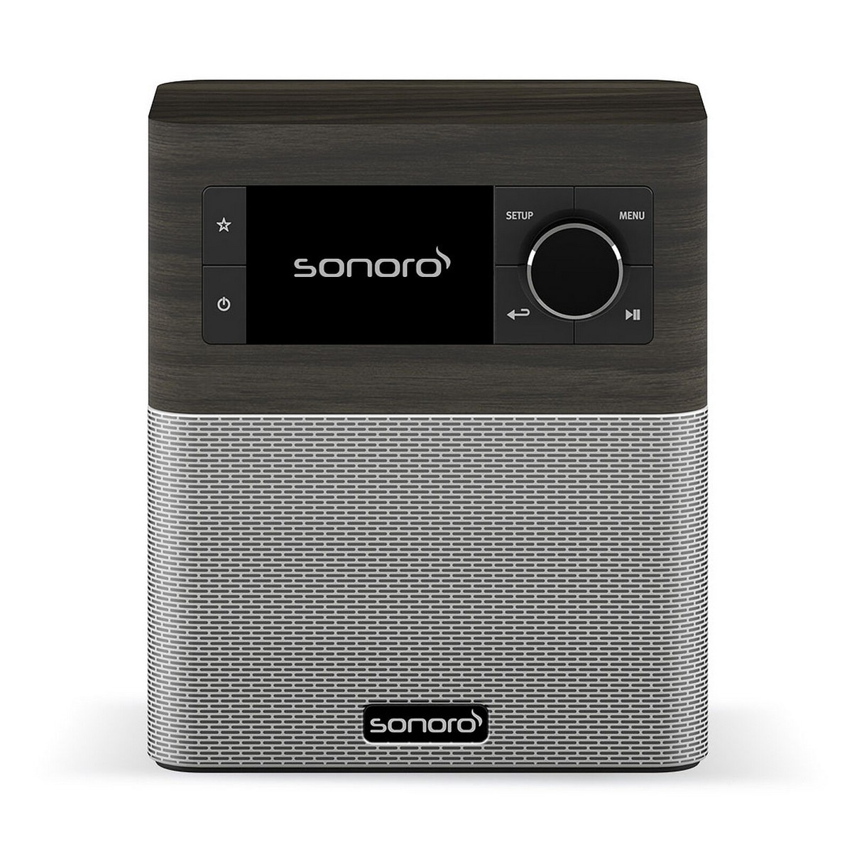 Rádio Sonoro Stream WiFi - Carvalho e Prata Carvalho / Prata-1