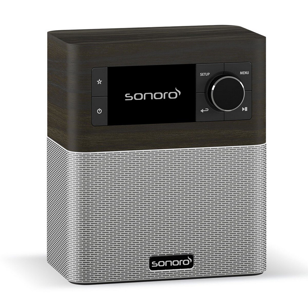 Rádio Sonoro Stream WiFi - Carvalho e Prata Carvalho / Prata-2