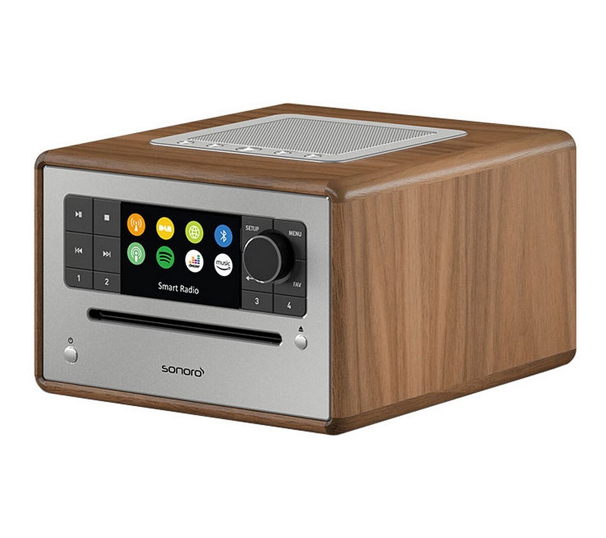 Rádio Sonoro Elite SO-9110-200-WA - Nogueira e Prata Nogueira / Prateado-3