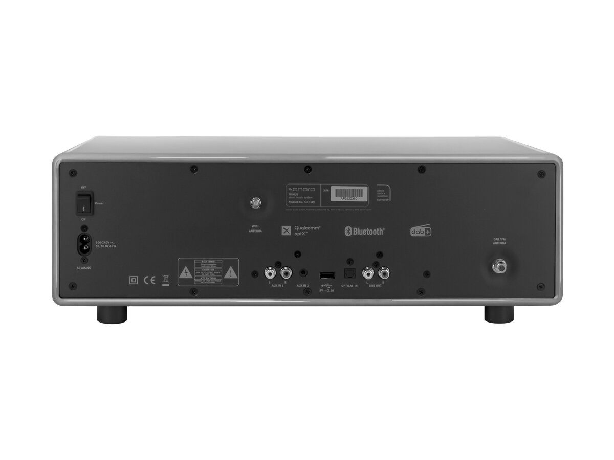 Rádio Sonoro Primus SO-3410-100-CG - Chalk Grey e Silver Cinza-2
