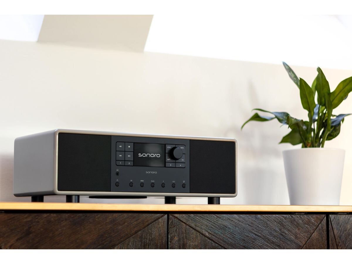 Rádio Sonoro Primus SO-3410-100-CG - Chalk Grey e Silver Cinza-4